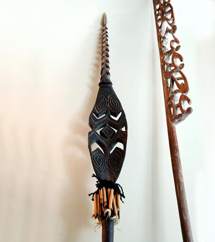 Papua New Guinea Carved Spear